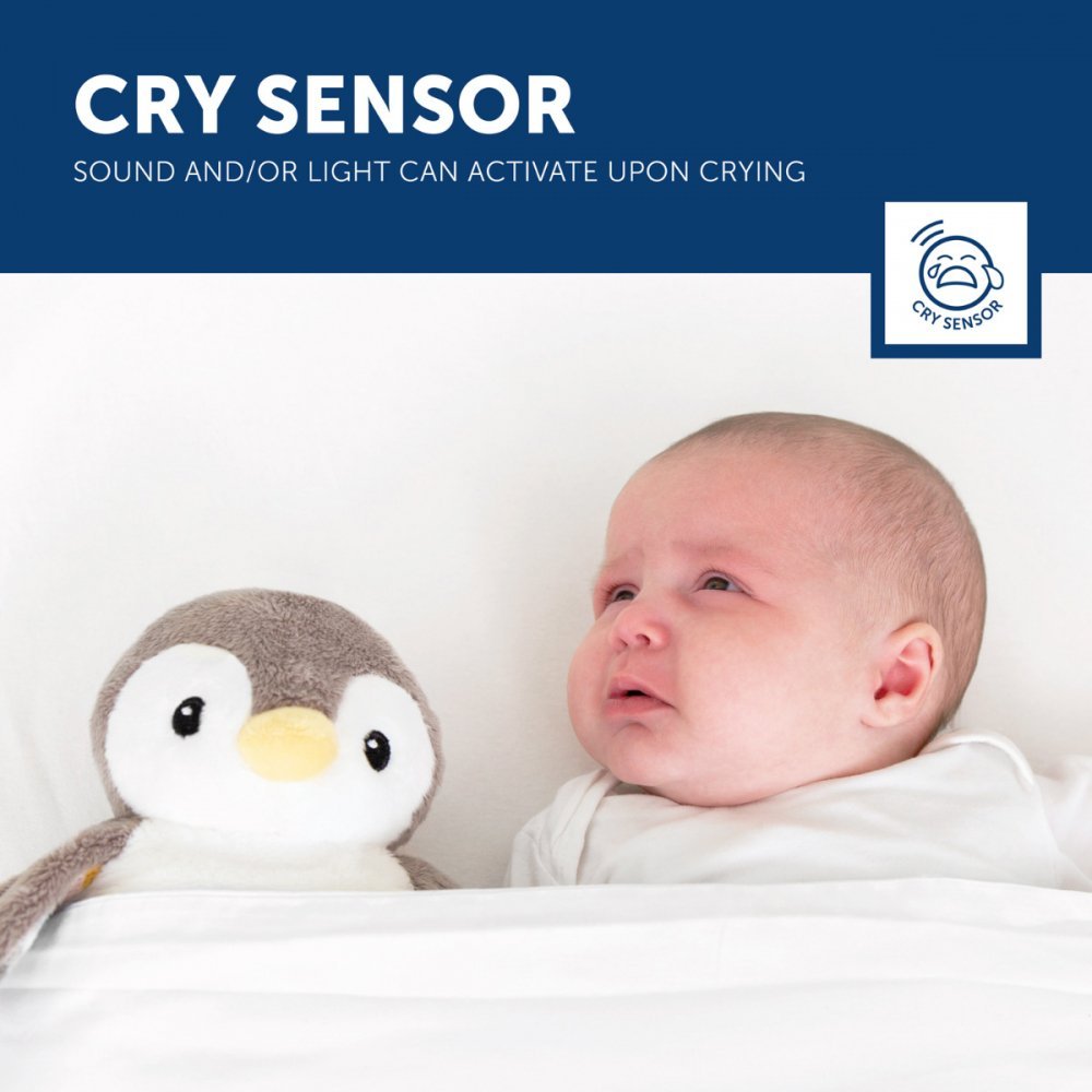 Plus cu mecanism de linistire si relaxarea bebelusului Pinguinul Phoebe – imaginea 3