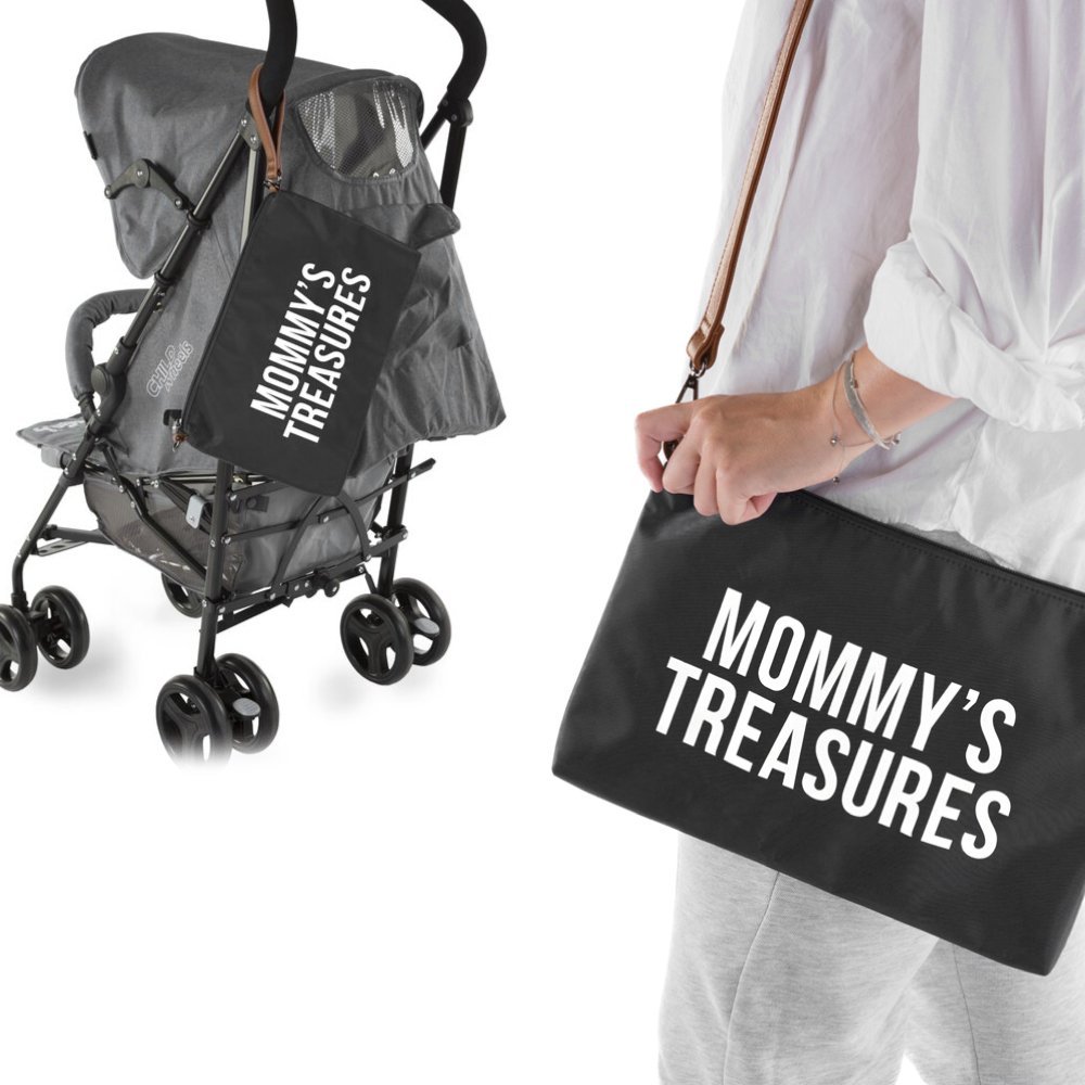 Poseta Childhome Mommy Clutch 33×23 cm negru – imaginea 5