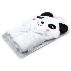 Prosop bebe cu gluga din bumbac ursulet panda