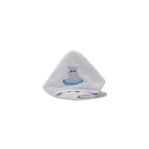 Prosop brodat hippo grey blue 75x75 cm Fillikid