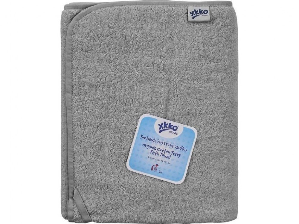 Prosop bumbac organic Silver 75x150cm XKKO