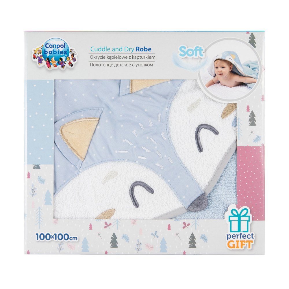Prosop copii 100×100 cm Fox blue – imaginea 3