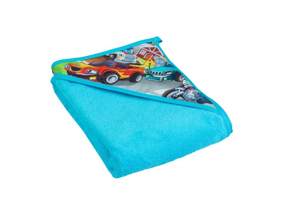 Prosop copii cu capison 80×80 cm Cars blue