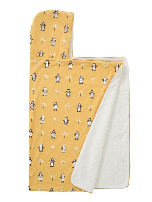 Prosop cu gluga 100 bumbac organic Pinguin 100×75 cm – imaginea 2
