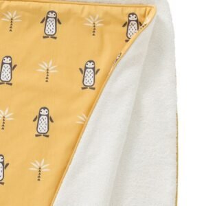 Prosop cu gluga 100 bumbac organic Pinguin 100x75 cm
