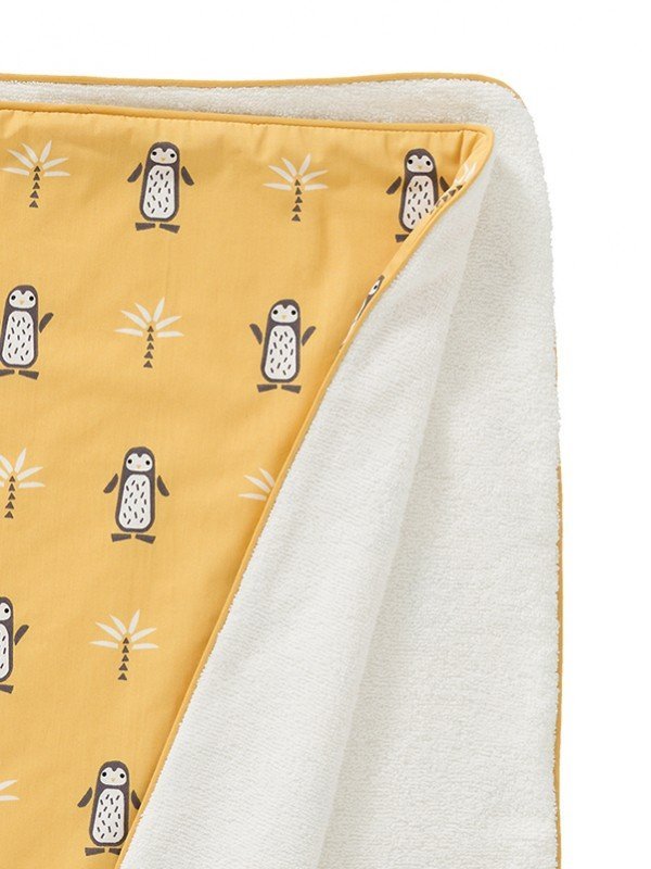 Prosop cu gluga 100 bumbac organic Pinguin 100×75 cm