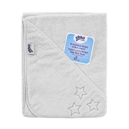 Prosop cu gluga bumbac organic White 90×90 cm XKKO