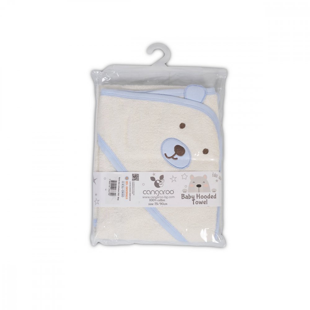 Prosop de baie cu capison din bumbac 90×70 cm Baloo Blue – imaginea 2