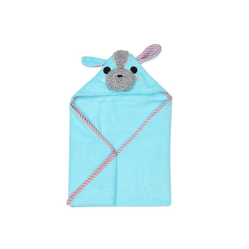 Prosop de baie cu gluga Zoocchini 76x76cm Yorkie – imaginea 3