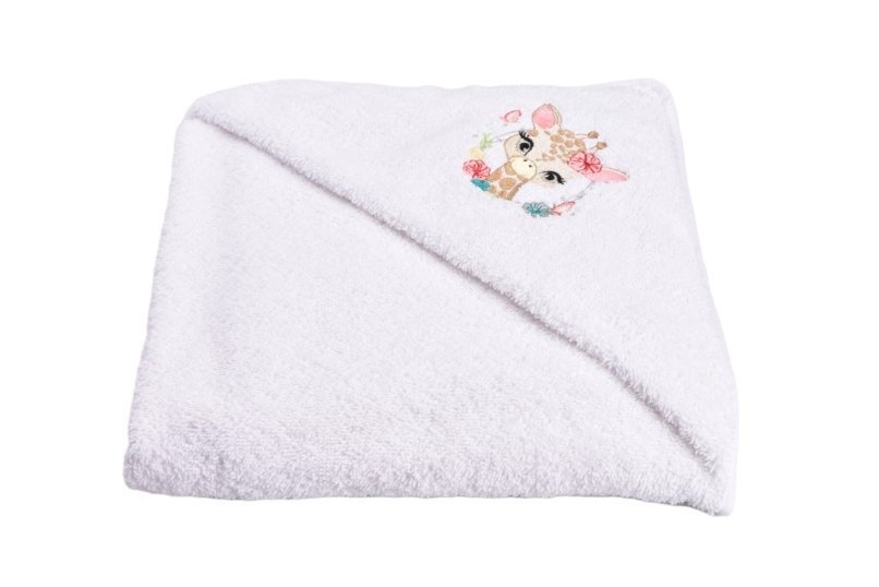 Prosop de baie cu gluga model Girafa 75×75 cm – imaginea 2