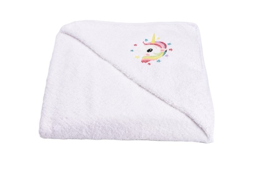 Prosop de baie cu gluga model Unicorn 75×75 cm – imaginea 2
