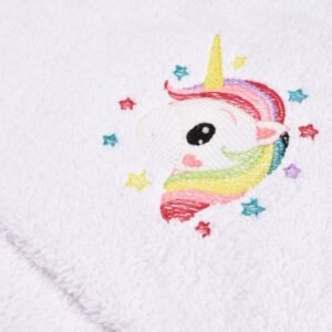 Prosop de baie cu gluga model Unicorn 75x75 cm