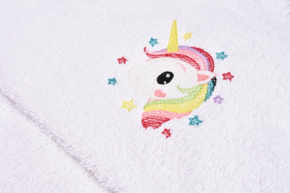 Prosop de baie cu gluga model Unicorn 75×75 cm
