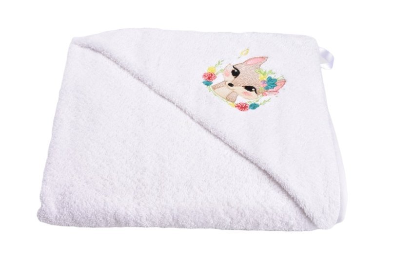 Prosop de baie cu gluga model veverita 75×75 cm – imaginea 2