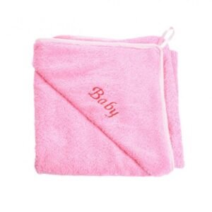 Prosop de baie frotir bumbac roz 75x75 cm
