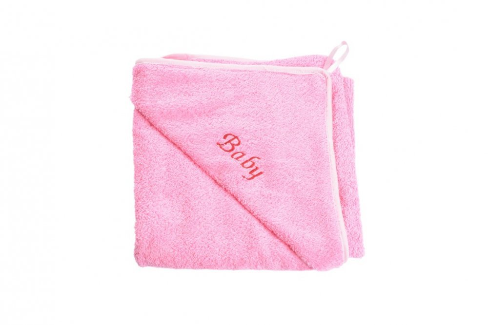Prosop de baie frotir bumbac roz 75×75 cm
