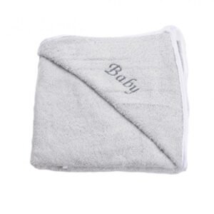 Prosop de baie frotir bumbac gri 75x75 cm