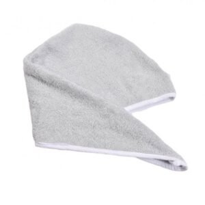 Prosop de par tip turban frotir bumbac gri
