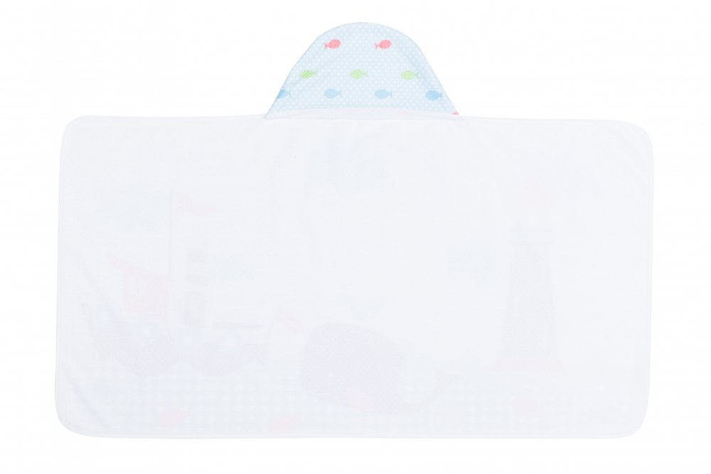 Prosop din bumbac cu capison balene 140x70cm Fillikid – imaginea 6