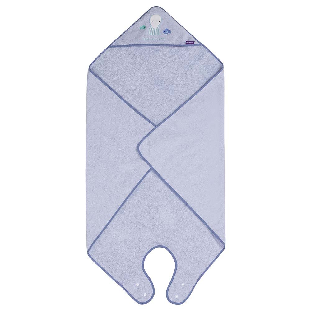 Prosop extra large din bumbac Clevamama 3520 albastru