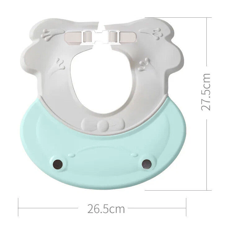 Protectie baita Little Mom Frog Green pentru ochi si urechi, ajustabila, flexibila, cu fixare prin clama, dimensiune 27.5 x 26.5 cm – imaginea 7