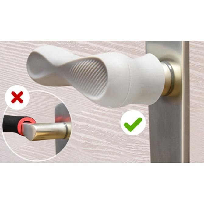 Protectie clanta usa din silicon acoperire completa 2 bucati HandleGuard Reer – imaginea 8