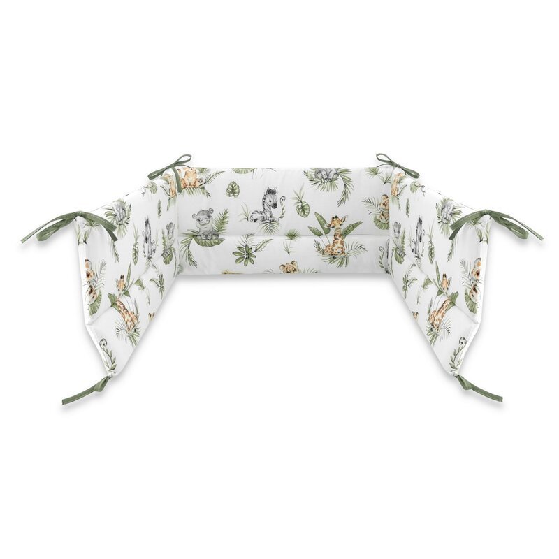 Aparatoare pentru patut Qmini 140×70 cm din bumbac 210×30 cm Safari