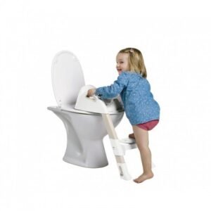 Reductor pentru toaleta cu scarita Kiddyloo White