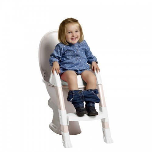 Reductor pentru toaleta cu scarita Kiddyloo White – imaginea 2