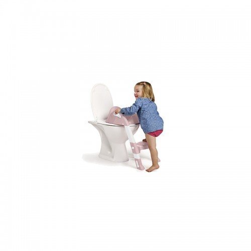 Reductor pentru toaleta cu scarita Kiddyloo Powder Pink – imaginea 4