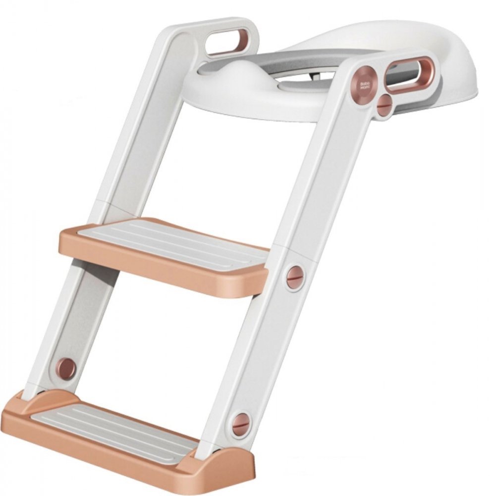 Reductor toaleta pentru copii Little Mom Potty Training White, pliabil, cu sezut moale din spuma PU, reglabil pe inaltime 5 nivele, manere ergonomice,pentru copii cu varsta pana la 7 ani, compatibilitate universala – imaginea 5