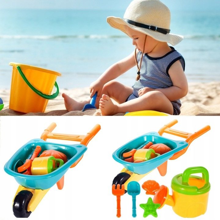 Set roaba cu 6 jucarii de nisip – imaginea 2