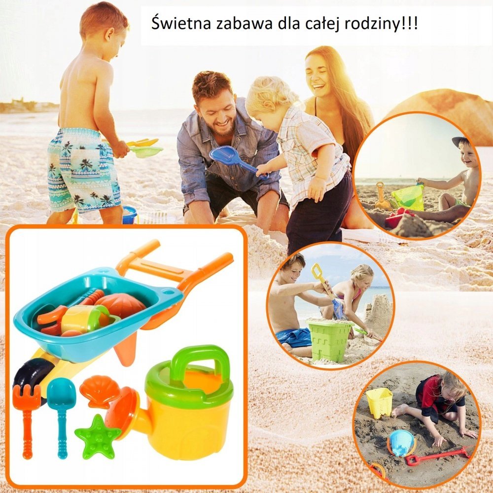 Set roaba cu 6 jucarii de nisip – imaginea 3