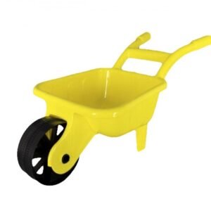 Roaba de jucarie pentru copii Galbena, dimensiune 64 x 41 x 30 cm, potrivita pentru gradina si nisip