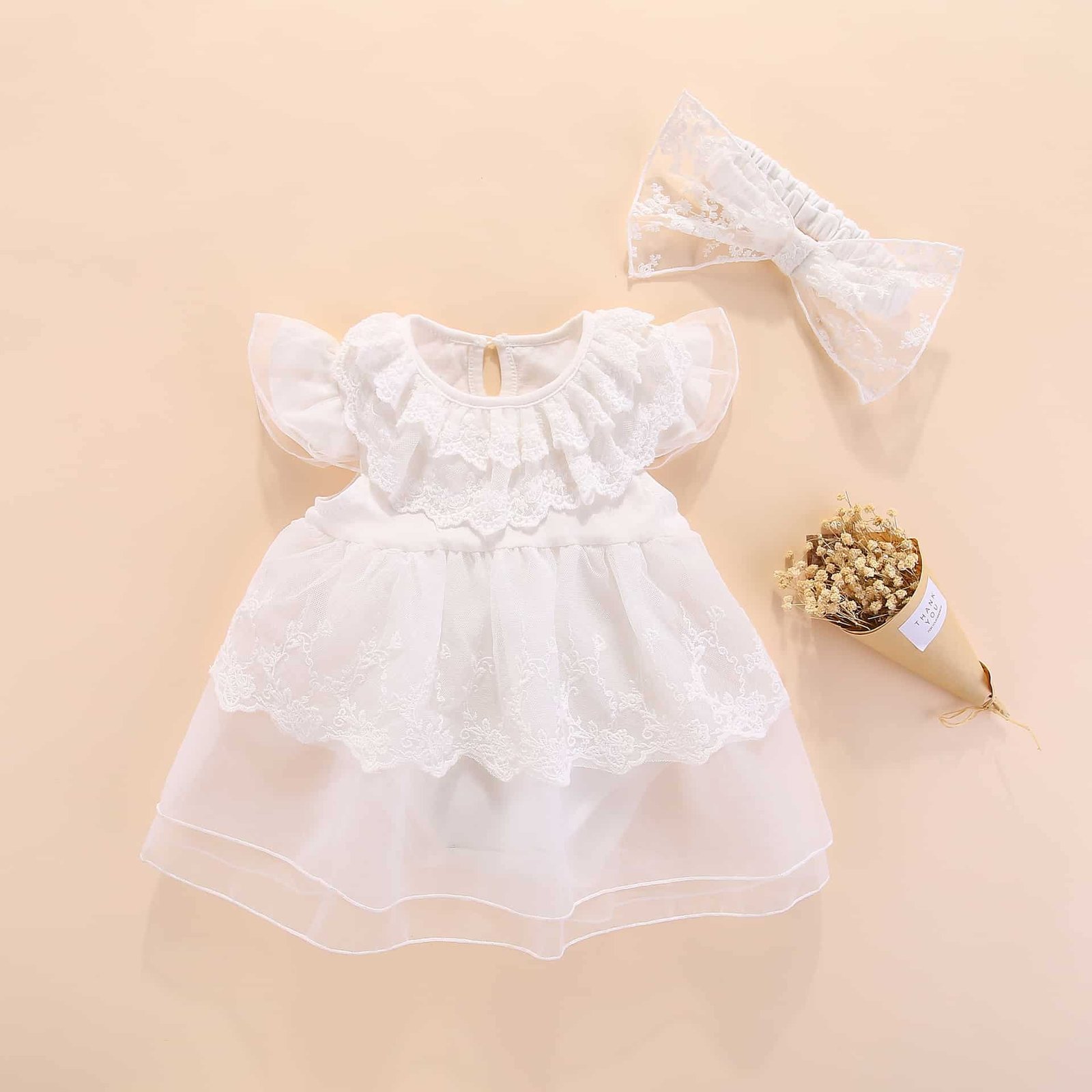 Rochita Fetite Cu Bentita Alb Zara – 6-9 luni