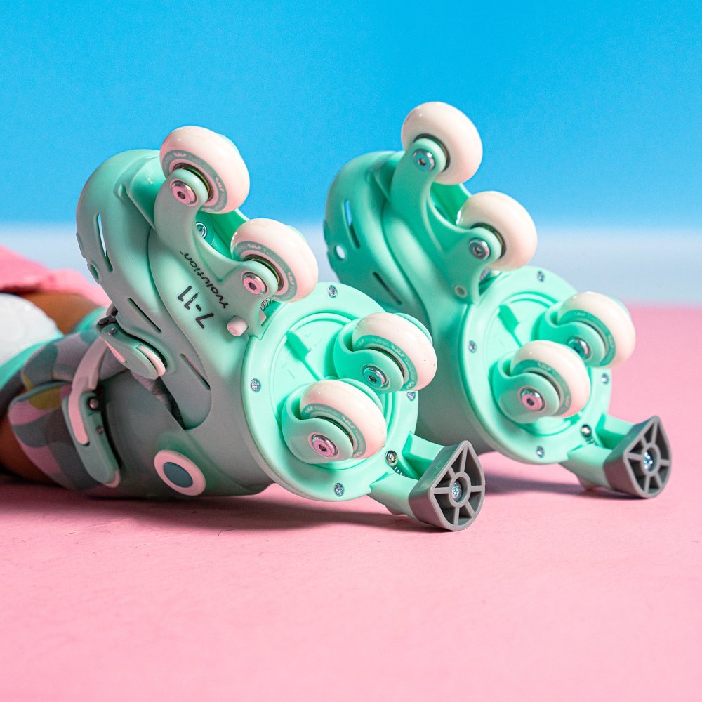 Role ajustabile Yvolution Twista Skates marime 23-28 green – imaginea 5