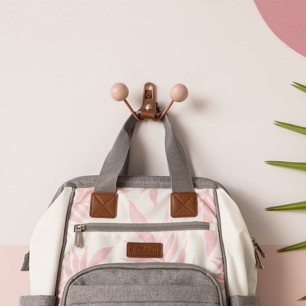 Rucsac multifunctional mamici Astrid Skiddou Keep pink Roz – imaginea 2