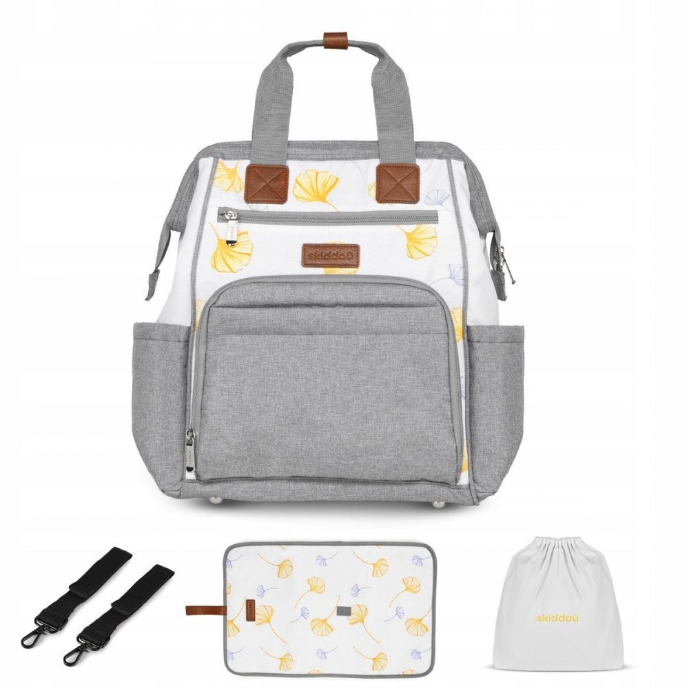 Rucsac multifunctional mamici Astrid Skiddou Vanilla delight Galben – imaginea 8