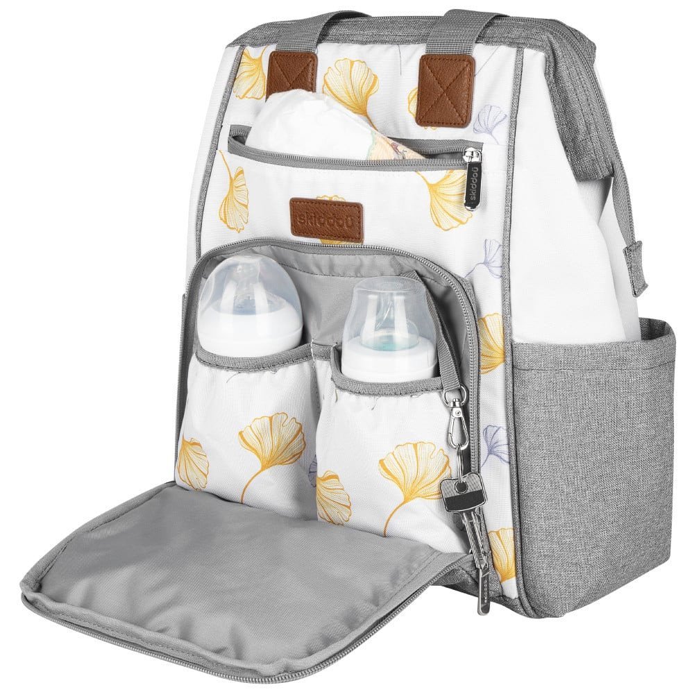 Rucsac multifunctional mamici Astrid Skiddou Vanilla delight Galben – imaginea 4