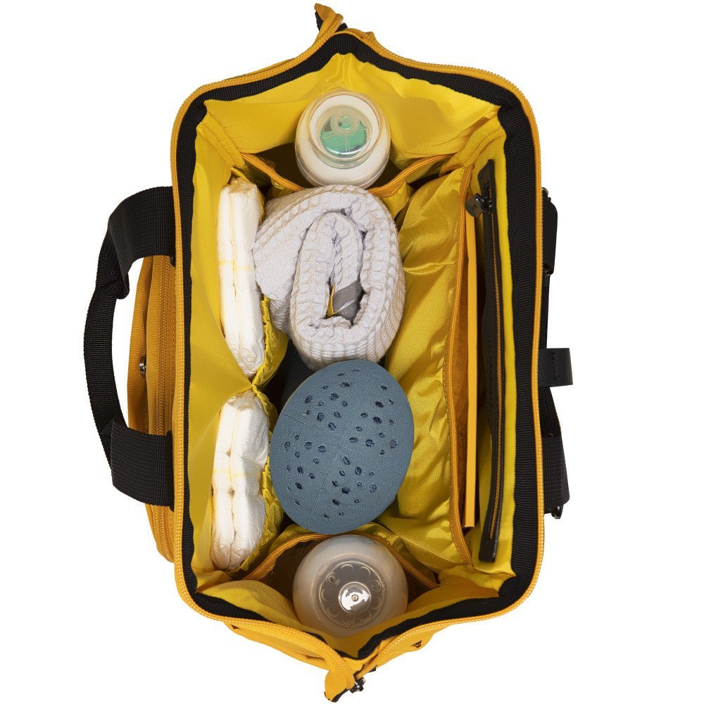 Rucsac multifunctional mamici Skiddou Galben – imaginea 2
