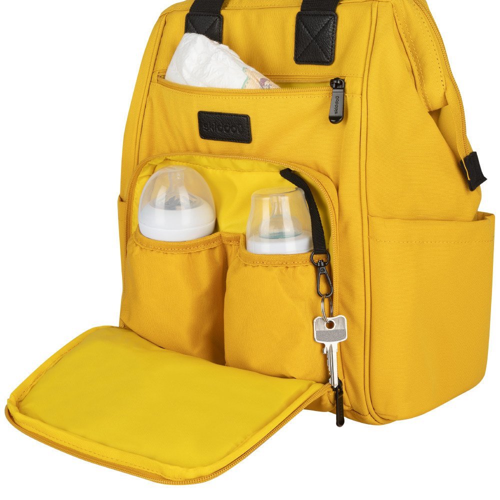 Rucsac multifunctional mamici Skiddou Galben – imaginea 3