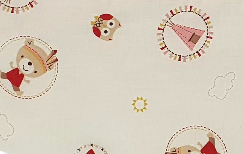 Sac de dormit copii 0.5 tog KidsDecor Mici indieni din bumbac 130 cm