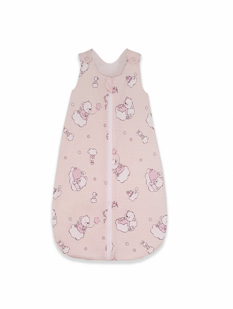 Sac de dormit copii 1 tog KidsDecor Ursuletul Martinica roz din bumbac 140 cm – imaginea 3