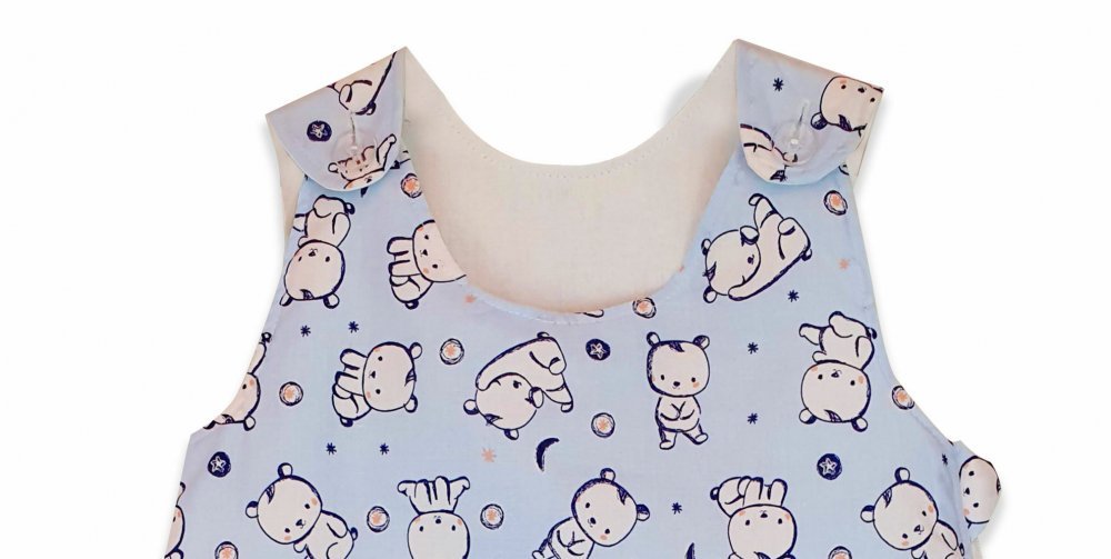 Sac de dormit copii 2.5 tog KidsDecor Baby Bear albastru din bumbac 110 cm – imaginea 2