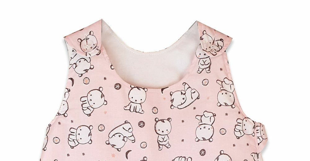Sac de dormit copii 2.5 tog KidsDecor Baby Bear roz din bumbac 130 cm – imaginea 3