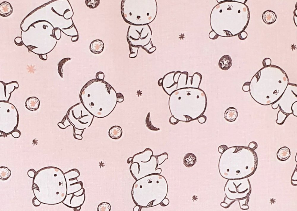 Sac de dormit copii 2.5 tog KidsDecor Baby Bear roz din bumbac 130 cm – imaginea 4
