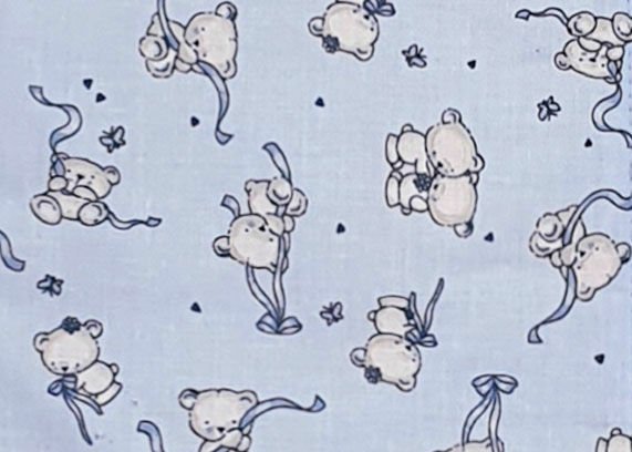 Sac de dormit copii 2.5 tog KidsDecor Loving Bear Blue din bumbac 70 cm – imaginea 2