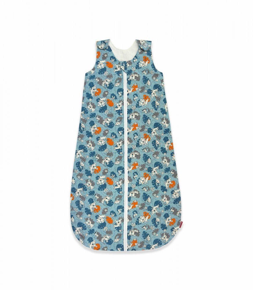 Sac de dormit copii 2.5 tog KidsDecor Tiger Jungle din bumbac 60 cm – imaginea 5