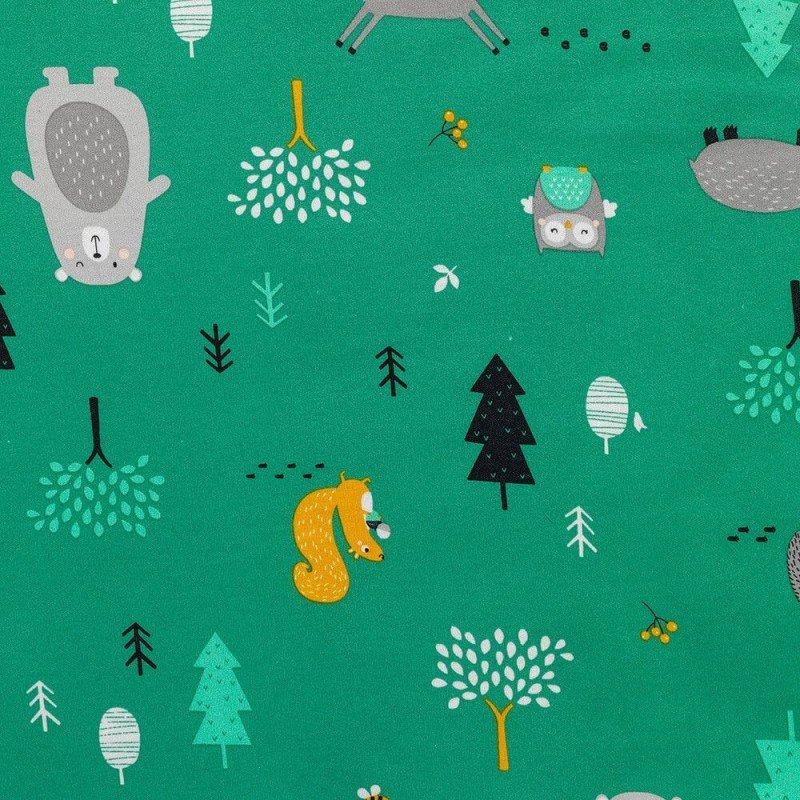 Sac de dormit cu maneca lunga detasabila Woodland Animals 130 cm 2.5 Tog – imaginea 2
