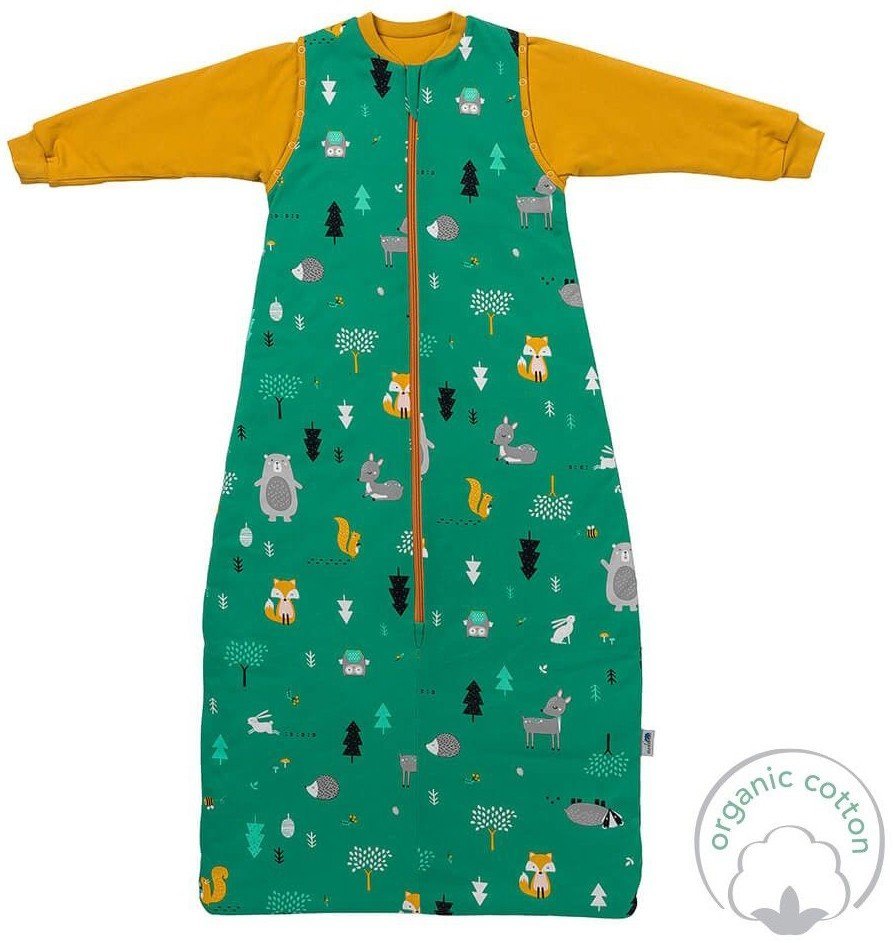 Sac de dormit cu maneca lunga detasabila Woodland Animals 150 cm 2.5 Tog – imaginea 4